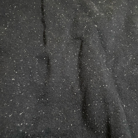 FRANK AND OAK Crewneck Sweatshirt Fleece Black Speckled Confetti Size Small - Picture 4 of 7